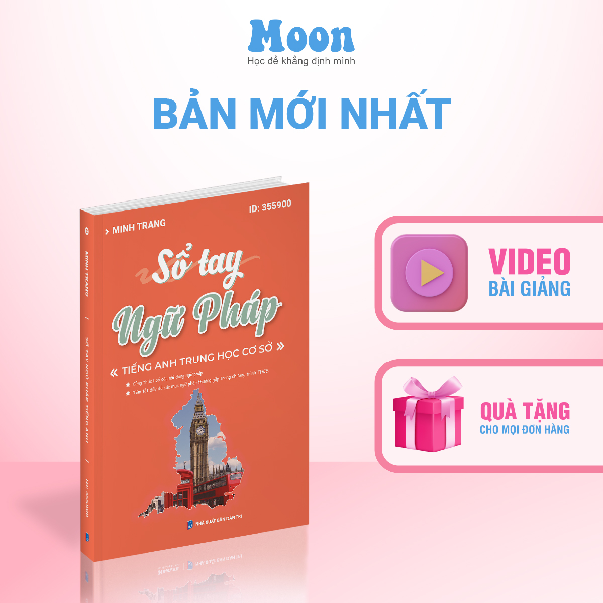 Moonbook - Sổ Tay Ngữ Pháp Tiếng Anh - Dành cho học sinh THCS