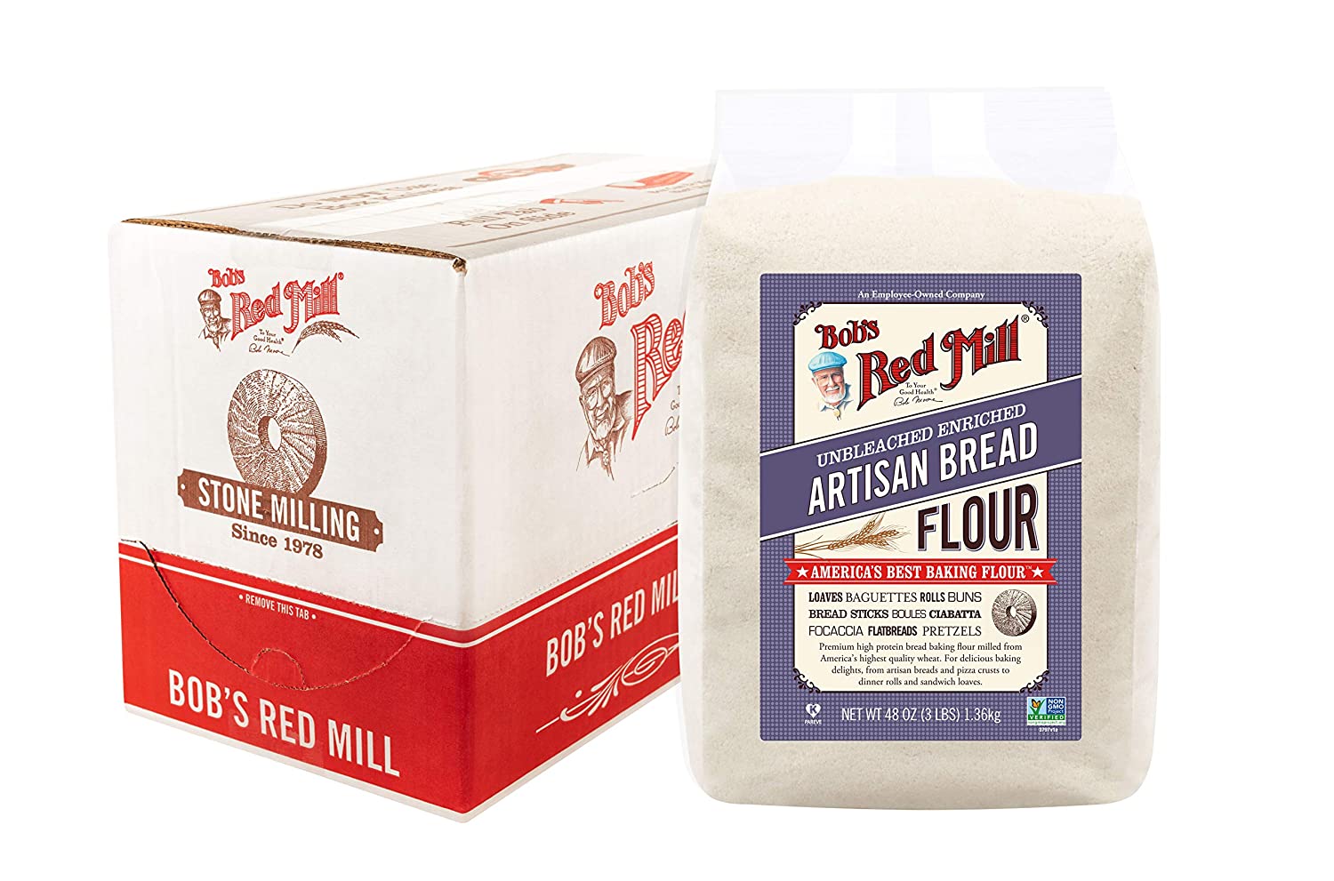 Bột mỳ artisan bread flour bob's red mill 1.36kg