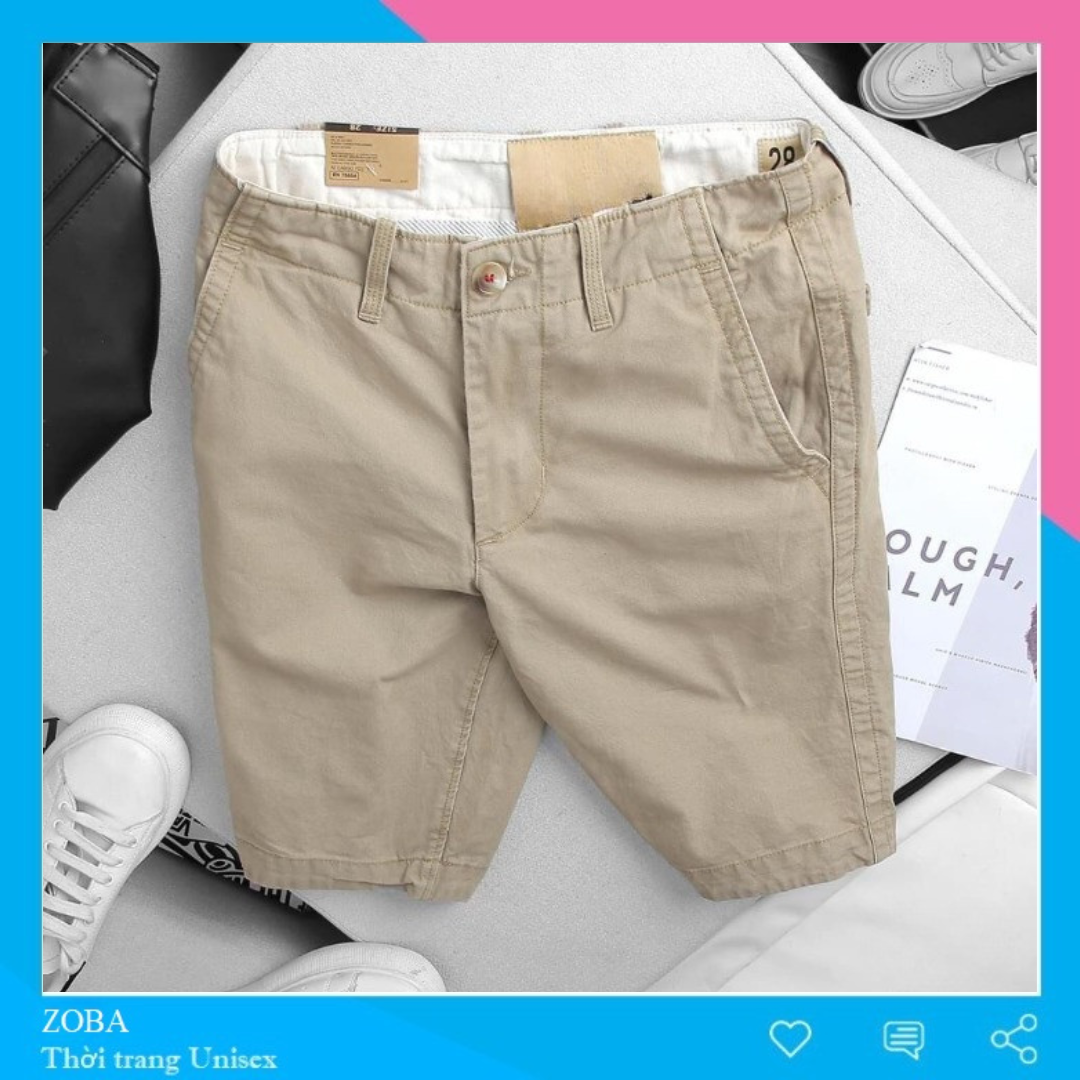 Quần short kaki nam co giãn form ôm cao cấp