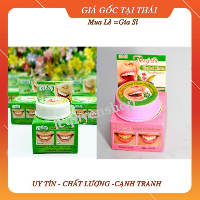 Kem tẩy trắng răng rasyan – green herb thái lan