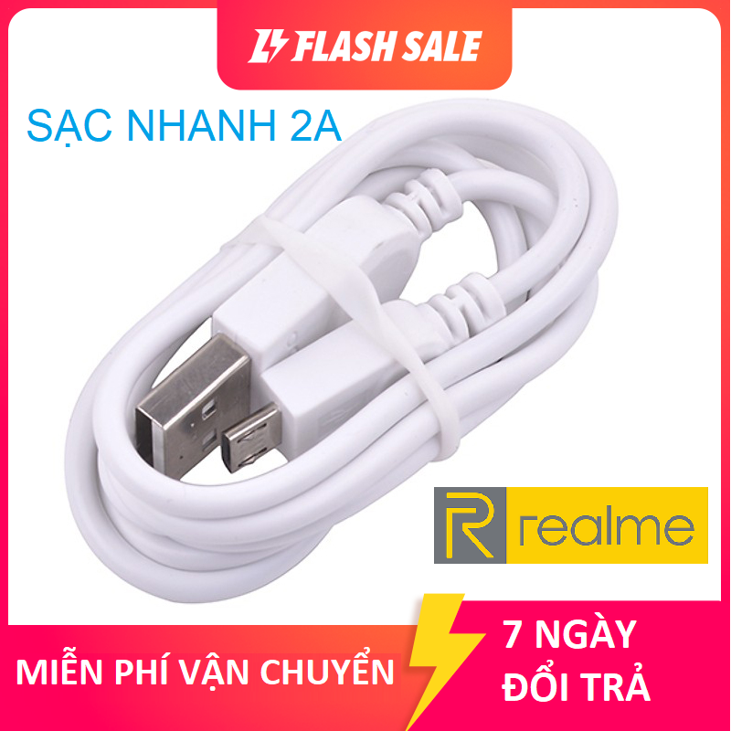 Sạc cáp nhanh 2a realme c21y,realme c15,realme c12,realme c11,realme c20,realme c11