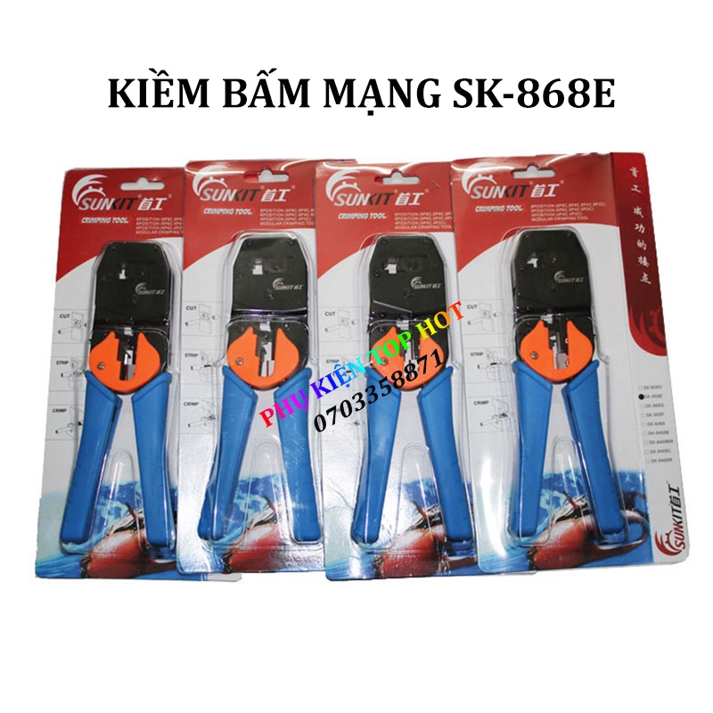 Kềm bấm mạng sunkit 868e