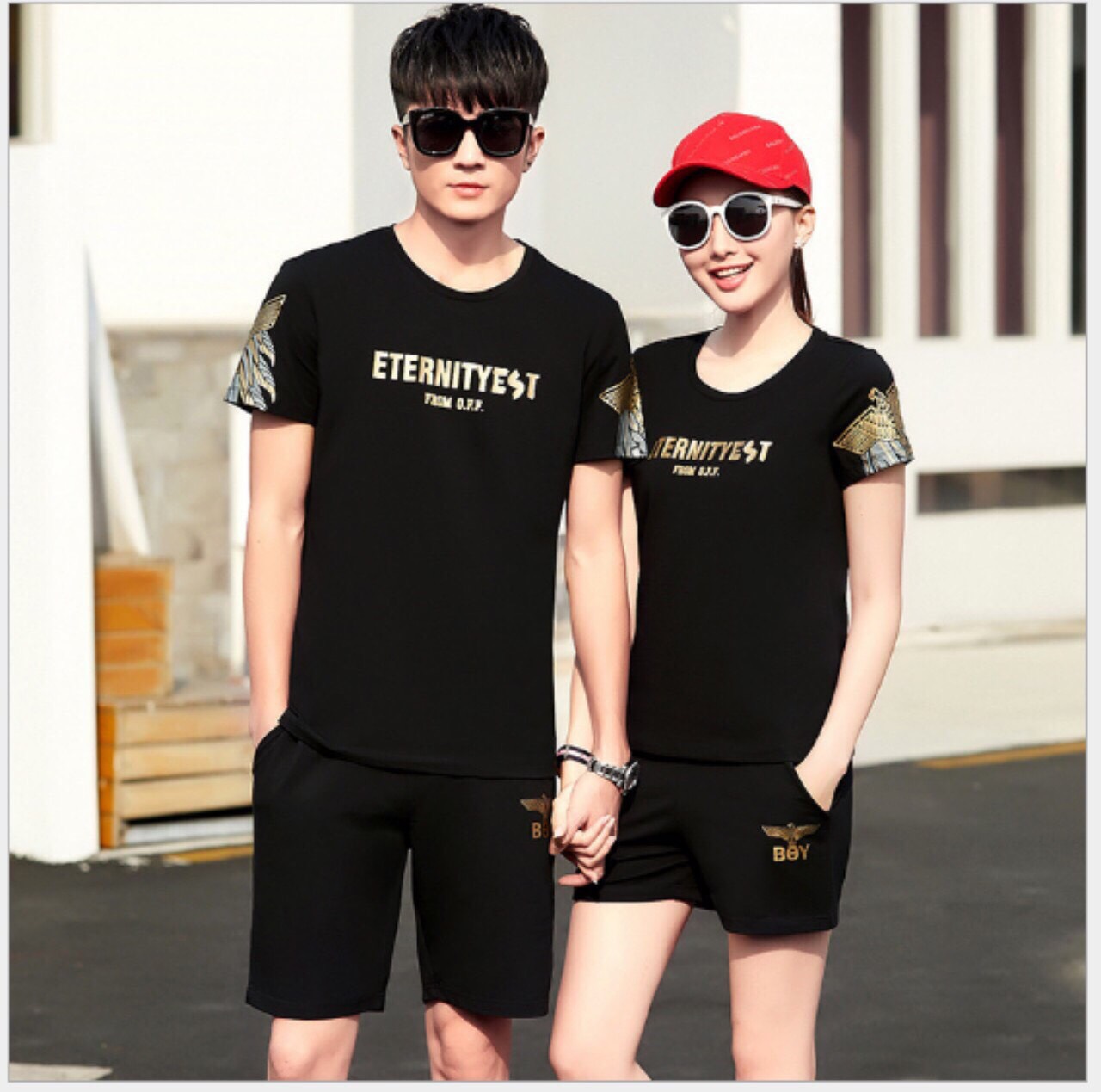 Set thun cặp nam nữ form ôm body tôn dáng siêu đẹp