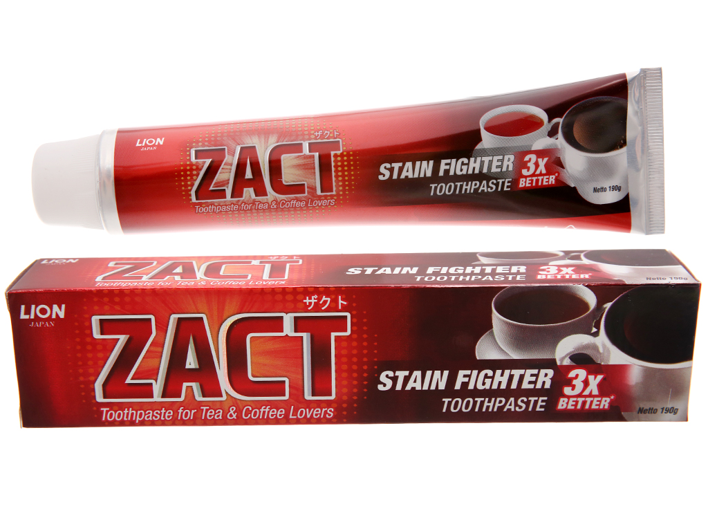 Kem đánh răng Zact 190g dành cho người hút thuốc