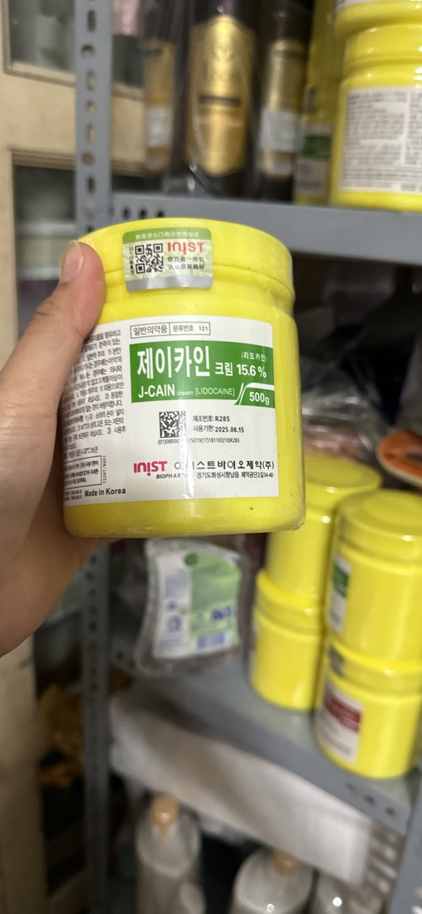 Kem ủ tê mặt 15.6% j-can hàn quốc hũ màu vàng 500g