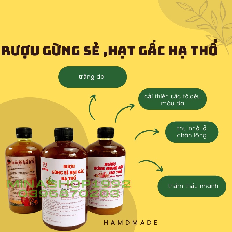 Cốt gừng nghệ hạt gấc hạ thổ - lấy lại thanh xuân cho mẹ bầu sau sinh