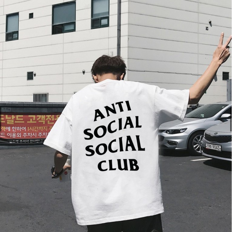 Áo Thun Tay Lỡ Unisex Anti Social