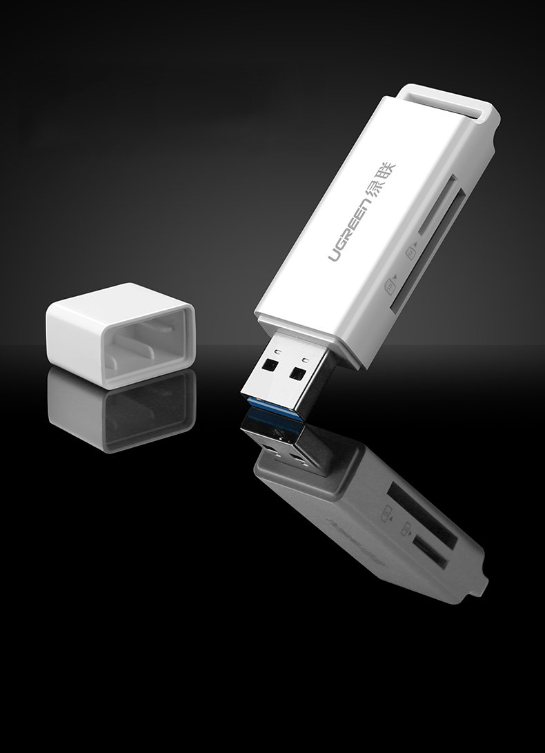 Đầu đọc thẻ nhớ USB 3.0 hỗ trợ thẻ TF/SD UGREEN CM104 Đầu đọc thẻ nhớ USB 3.0 hỗ trợ thẻ TF/SD UGREEN CM104