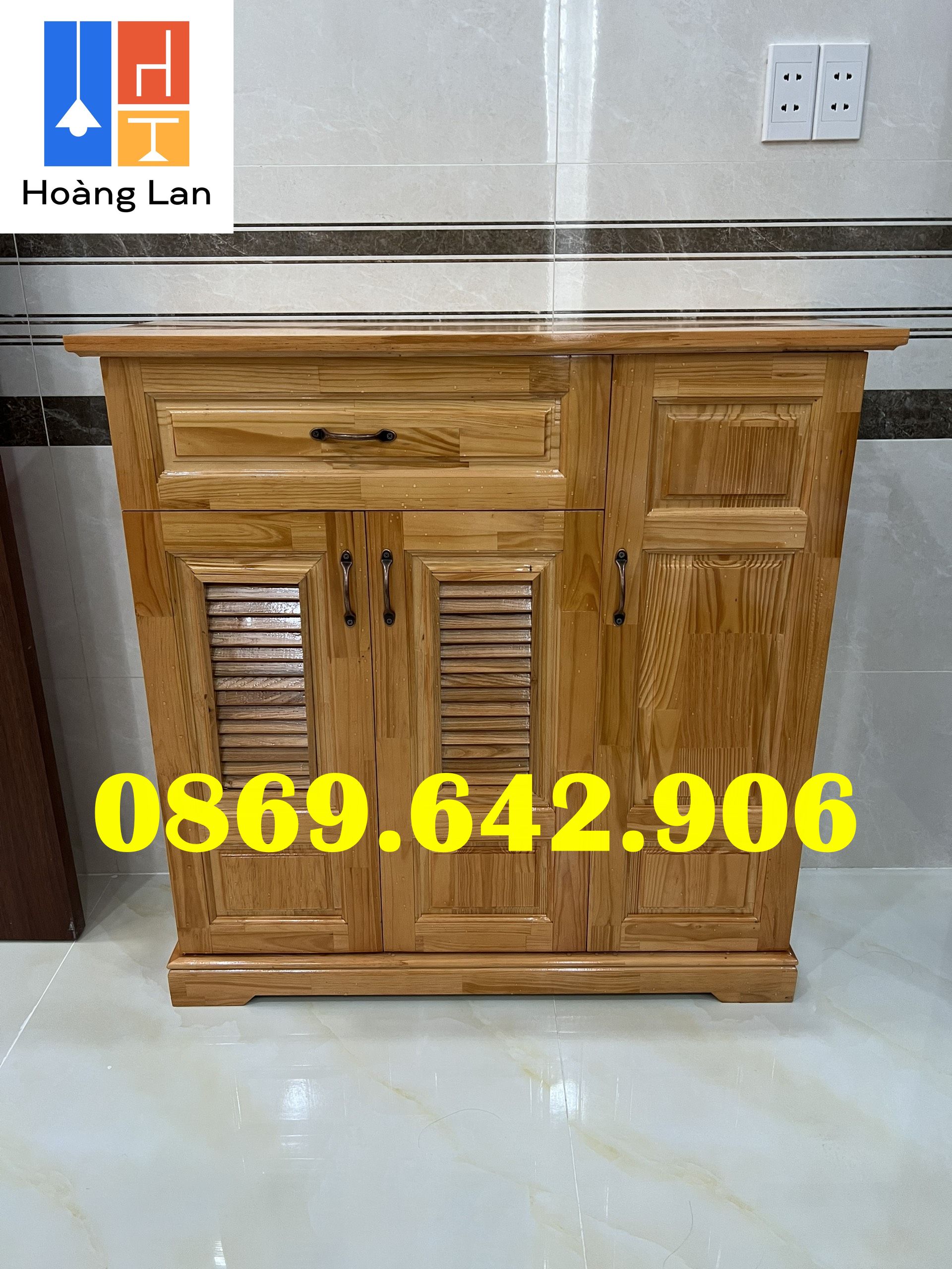 Tủ giày gỗ thông tự nhiên giao hàng nhanh trong ngày