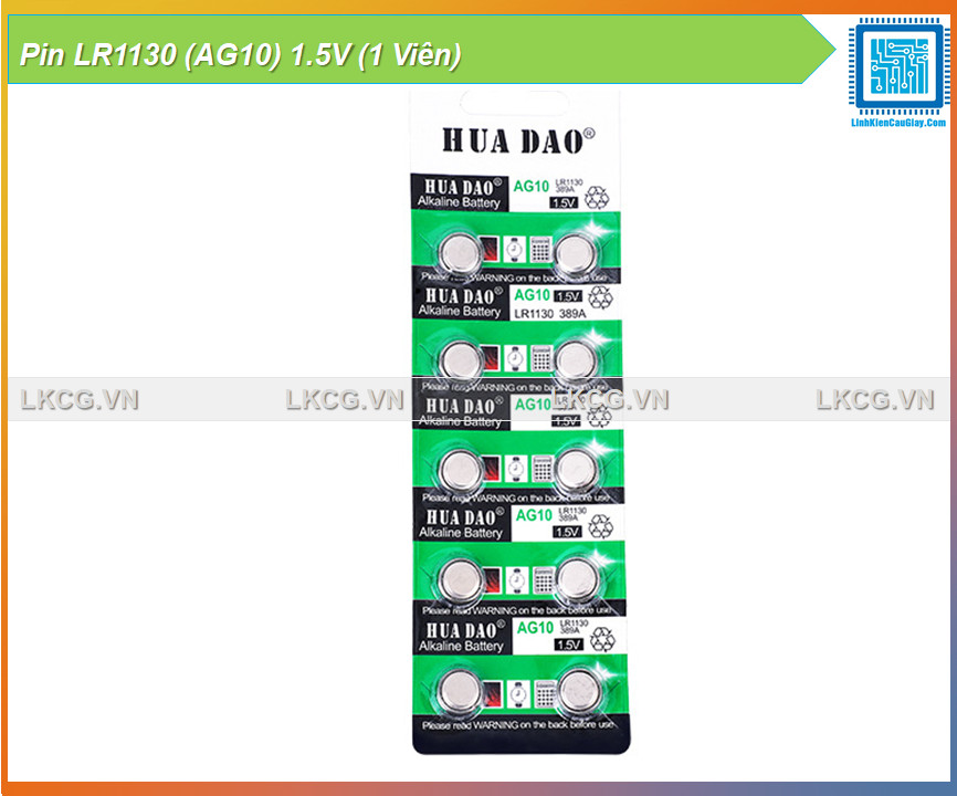 Pin lr1130 1.5v