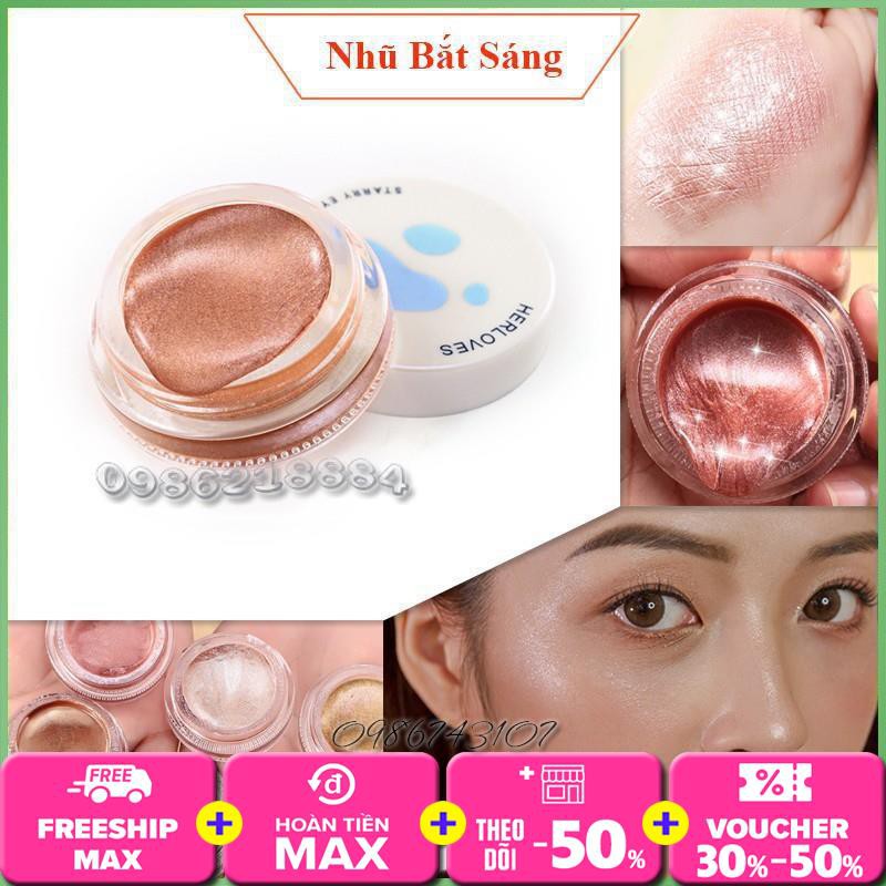 Gel nhũ chảy siêu bắt sáng CVZ HerLoves Starry Eyeshadow Moon Galaxy