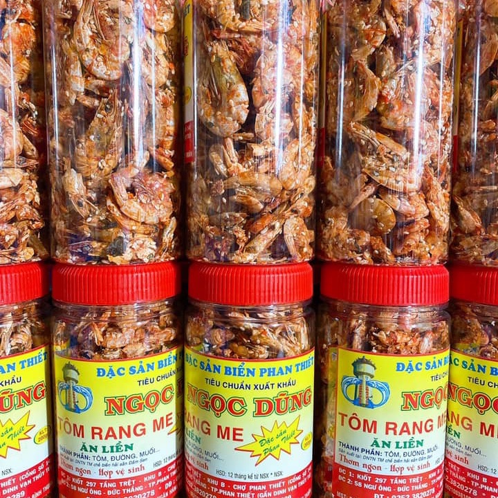 [FREESHIP MAX] Tôm Rang Me ( ăn liền ) là món ăn ngon ơi là ngon của Shop Đặc Sản Biển Phan Thiết NGỌC DŨNG; Hộp 200 gram. HSD 12 tháng kể từ ngày đặt hàng.