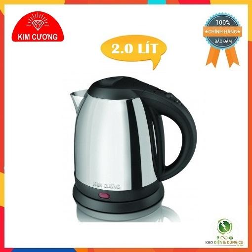 Ấm đun siêu tốc inox kim cương kc-iat 2.0 lít