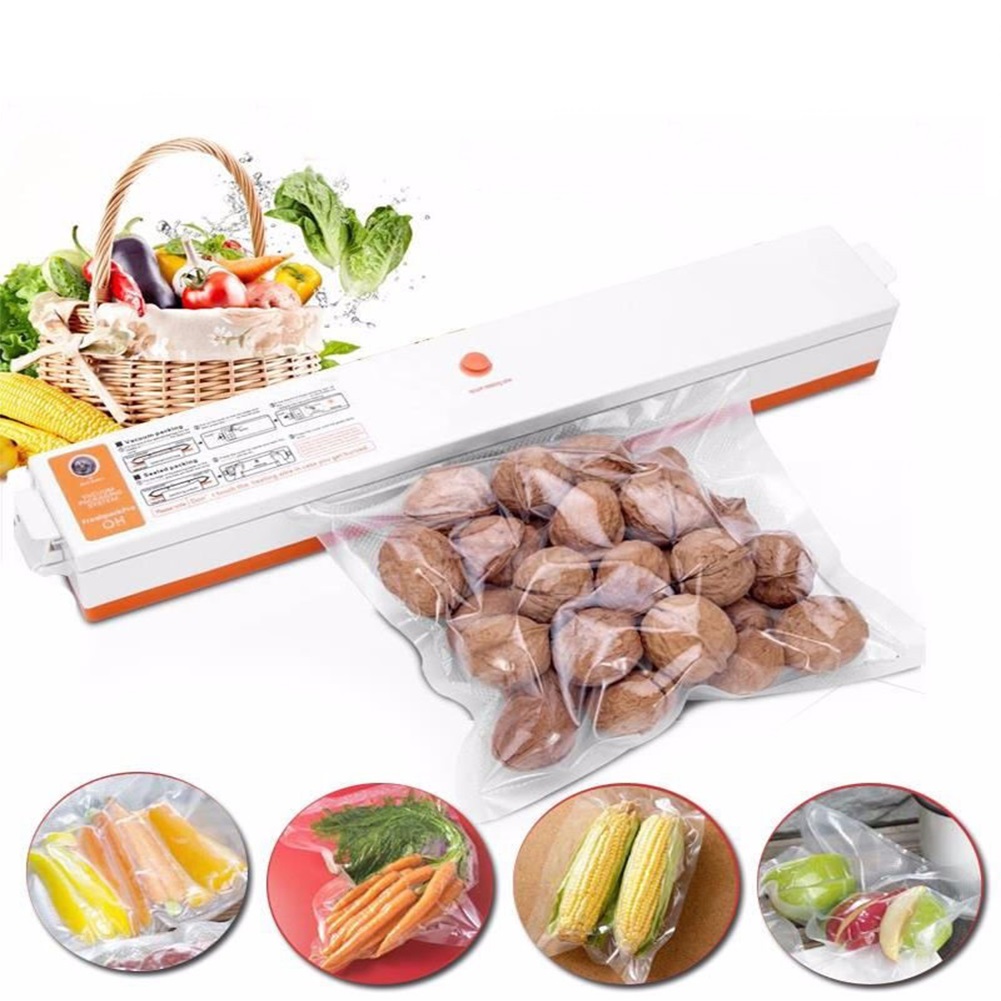 [HCM]Máy Hút Chân Không Gia Đình - Hút Xong Tự Động Hàn Miệng Túi Fresh Pack Pro Cao Cấp - Loại Tốt - Tặng Bộ Túi Nhám Hút Chân Không - Bảo Hành 12 Tháng
