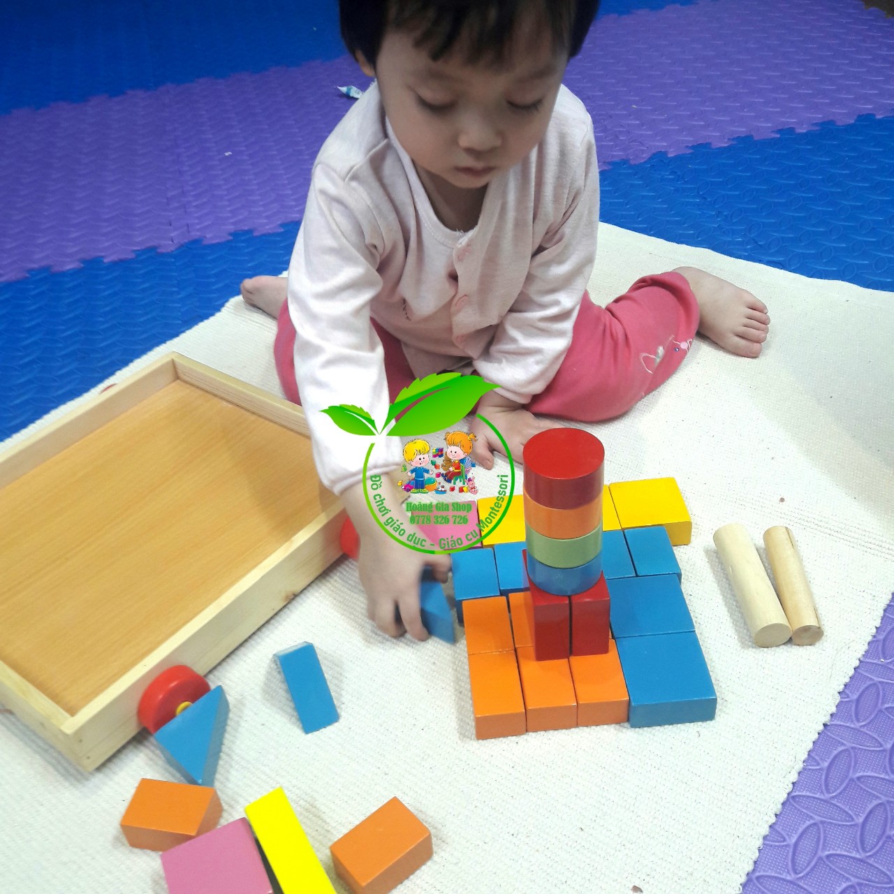 Lắp ghép xếp hình khối 34 chi tiết