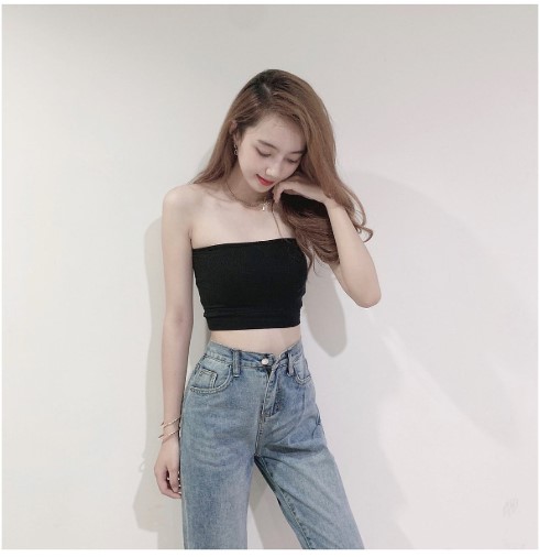 áo ống không dây co giãn 4 chiều - áo cúp ngực ko mút thời trang