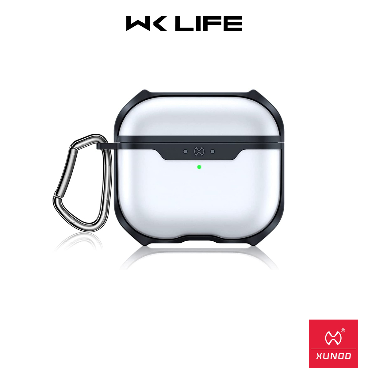 Vỏ Case Airpods 3 XUNDD Viền Cao Su Tặng Kèm Móc Khoá Cao Cấp