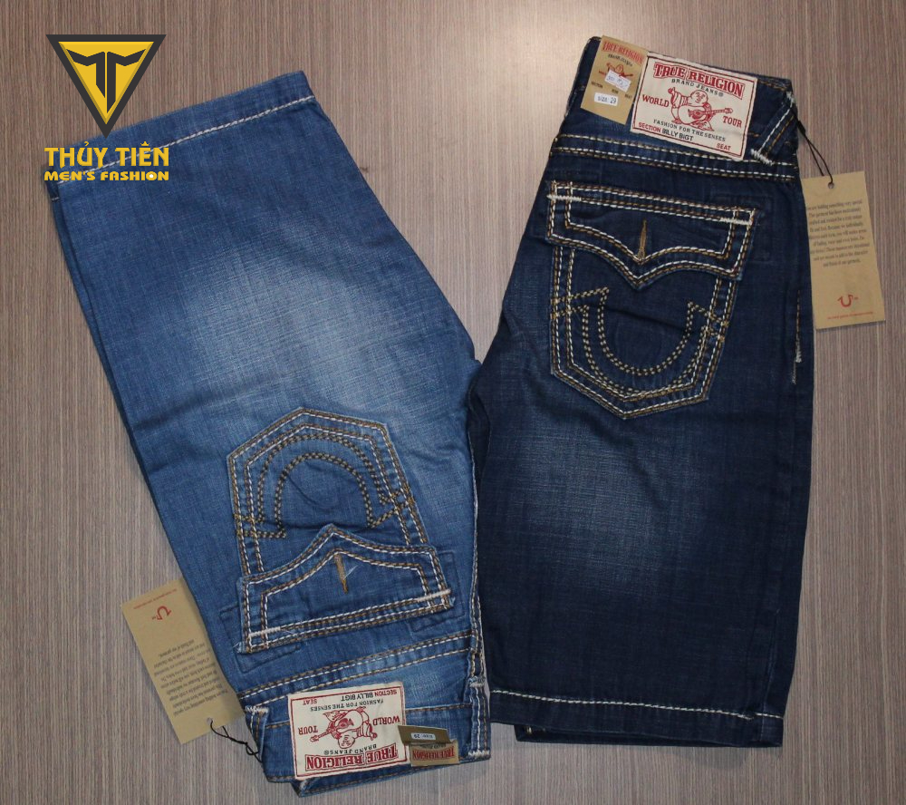 Quần short jeans ông Địa - True Religion