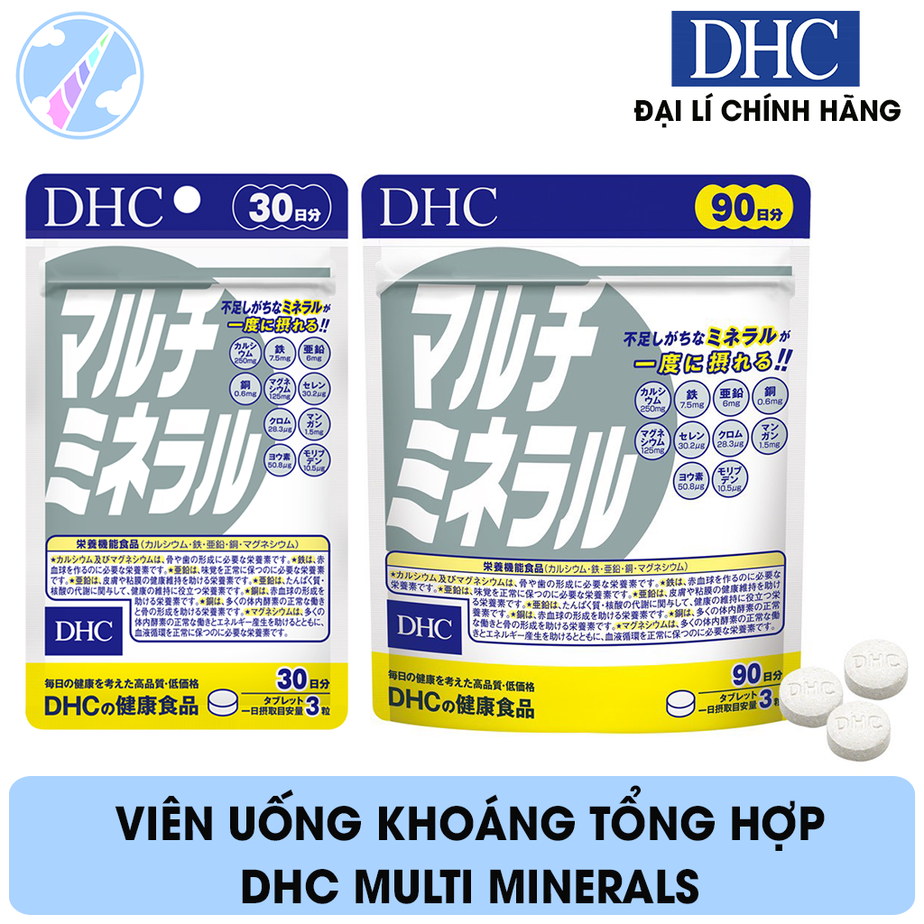 Viên uống bổ sung khoáng chất tổng hợp dhc multi minerals