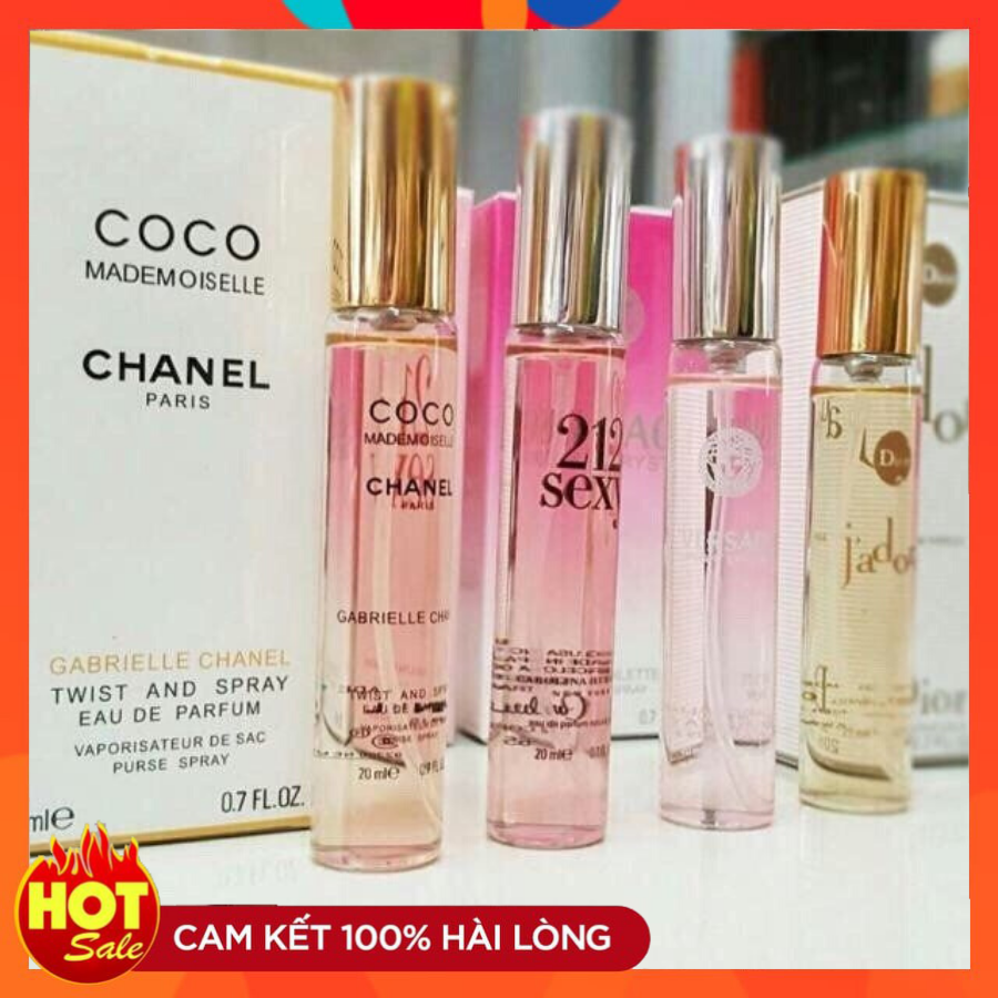 Nước Hoa mini Cao Cấp 20ml 4D Hương Thơm Quyến Rũ, Xịt Là Mê - Bảo Hành 12 tháng