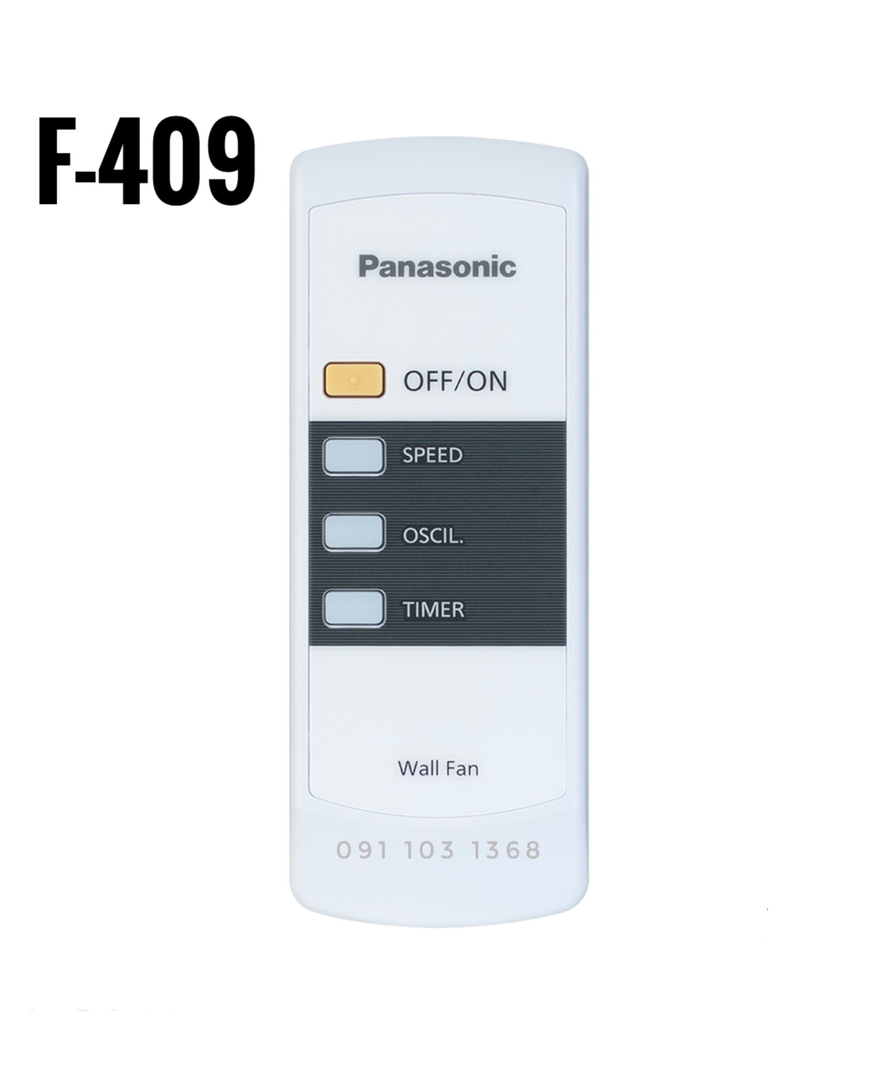 [HCM]Điều khiển (remote) quạt treo tường Panasonic dòng F-409 CHÍNH HÃNG