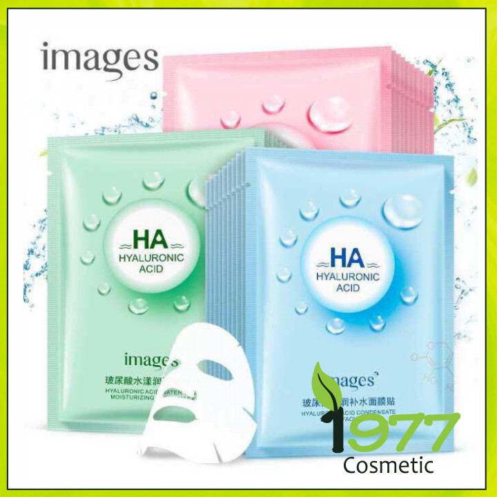 Combo 10 mặt nạ giấy dưỡng da mụn cấp ẩm dưỡng trắng thải độc ha images, tái tạo làn da mới, phục hồi da hư tổn