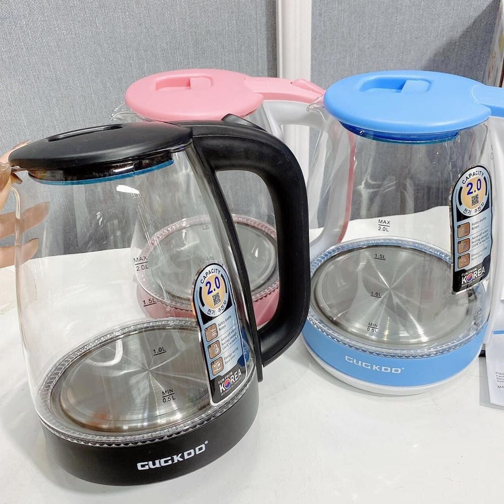 Ấm Siêu Tốc - ấm đun nước siêu tốc - Bình siêu tốc ST-16, Chất liệu thủy tinh cao cấp,tự ngắt điện an toàn cho trẻ nhỏ