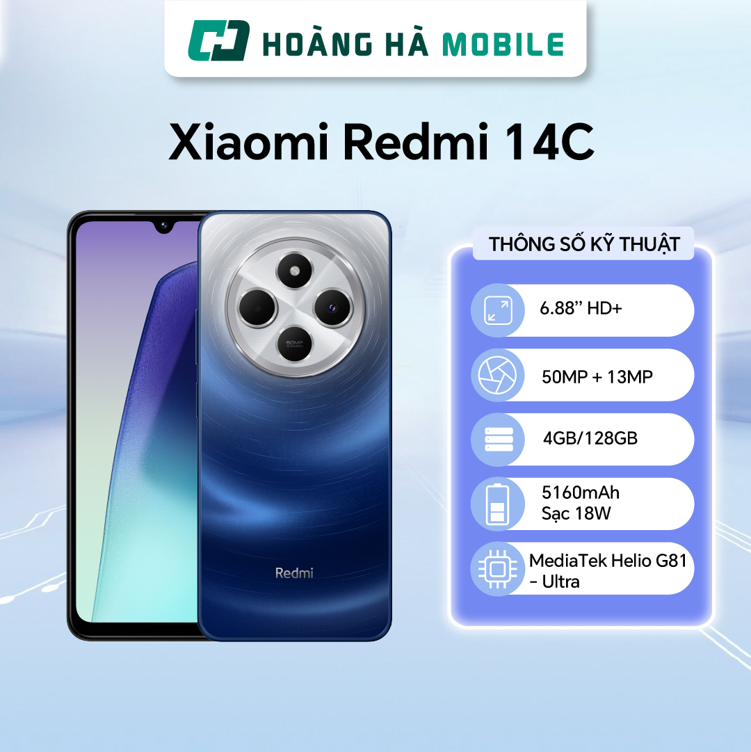 Điện thoại di động Redmi 14C 4GB/128GB - Chính hãng