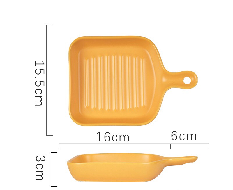 Khay Gốm Sứ Nướng Bỏ Lò Chịu Nhiệt Cao Cấp/ Khay gốm có thiết kế tối giản với nhiều màu sắc hiện đại, tươi sáng