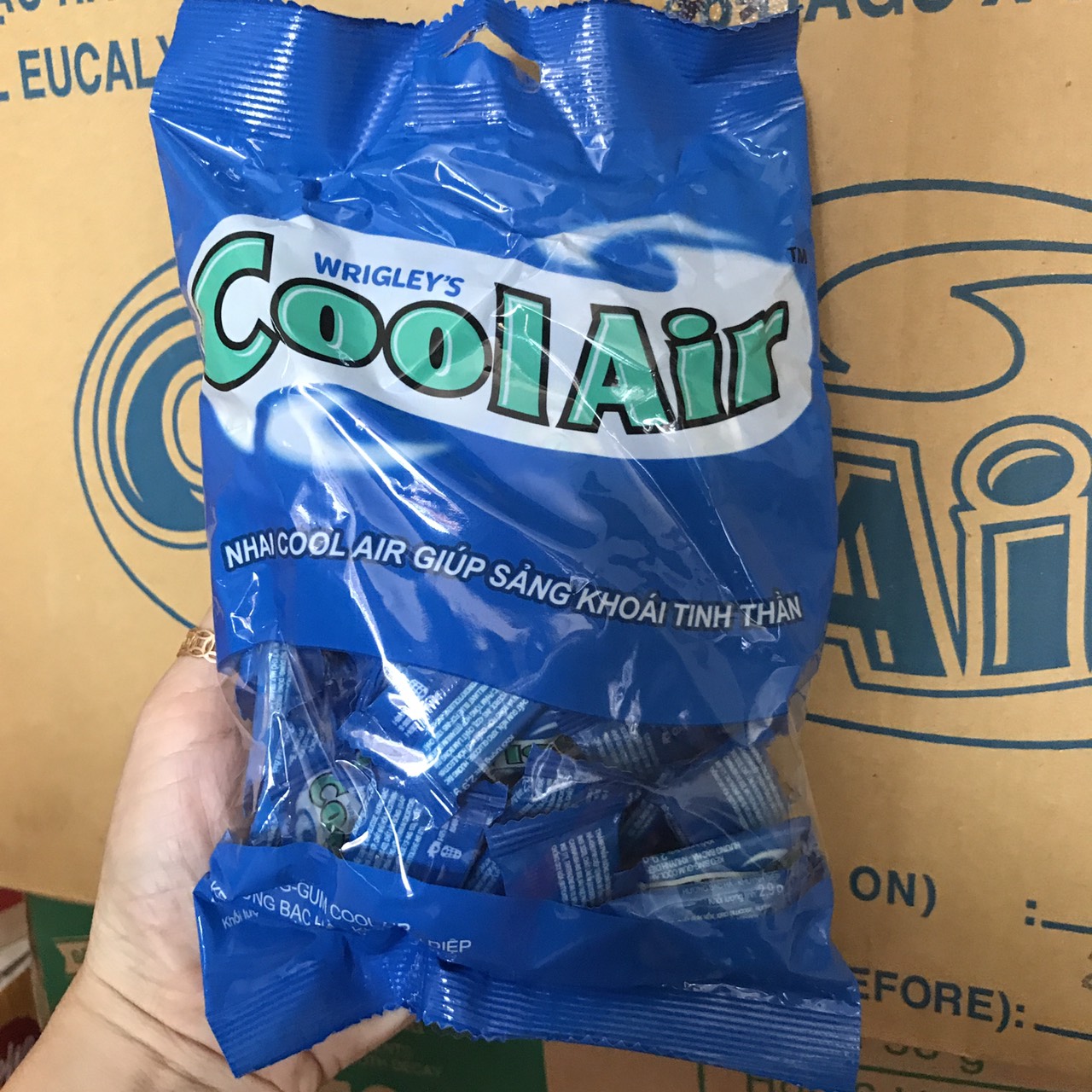 CoolAir hương bạc hà khuynh diệp túi 50 viên (160gr)
