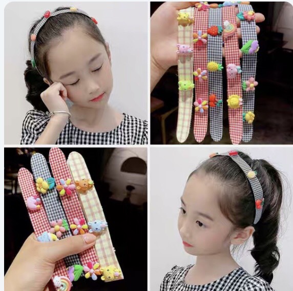 Băng đô cài tóc dạng dán cho bé Siêu Xinh - phukienteen