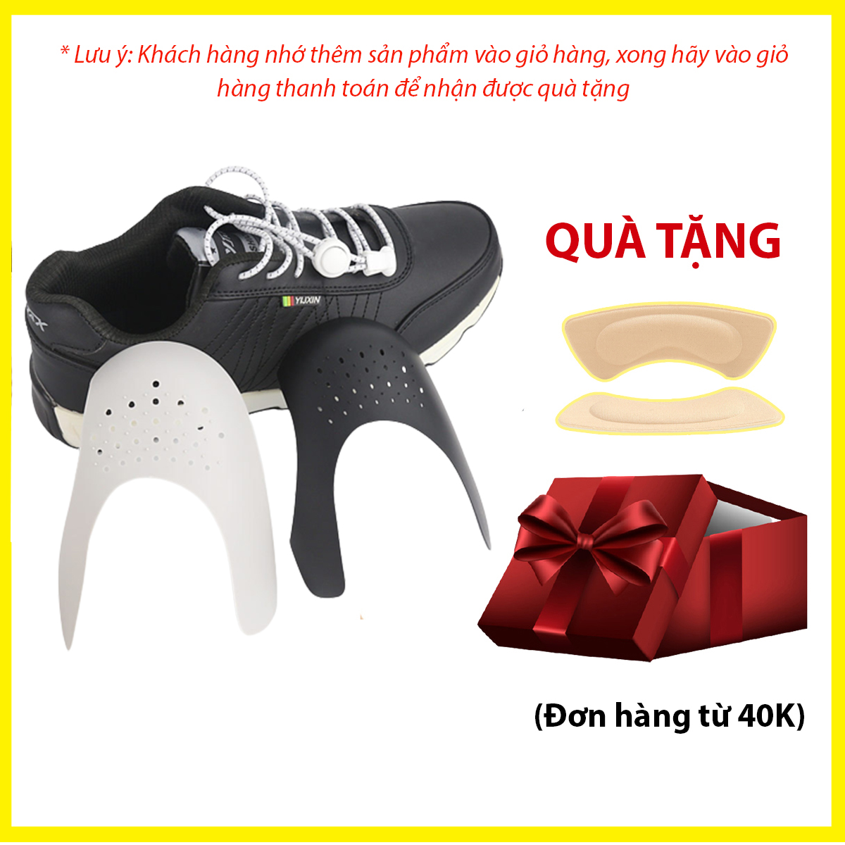 Miếng giữ form giày chống nứt da, gãy xẹp, giữ dáng giày chất liệu nhựa mềm siêu bền - PK58