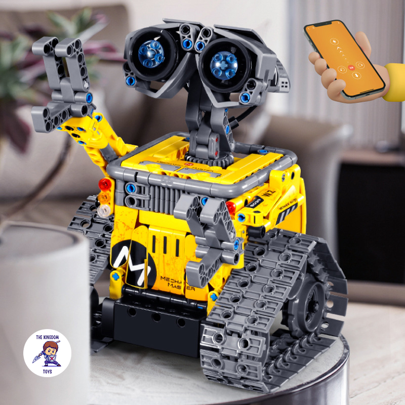 Đồ chơi lắp ráp mô hình điều khiển từ xa siêu xe robot wall-e 3 trong 1 biến hình khủng long im8039