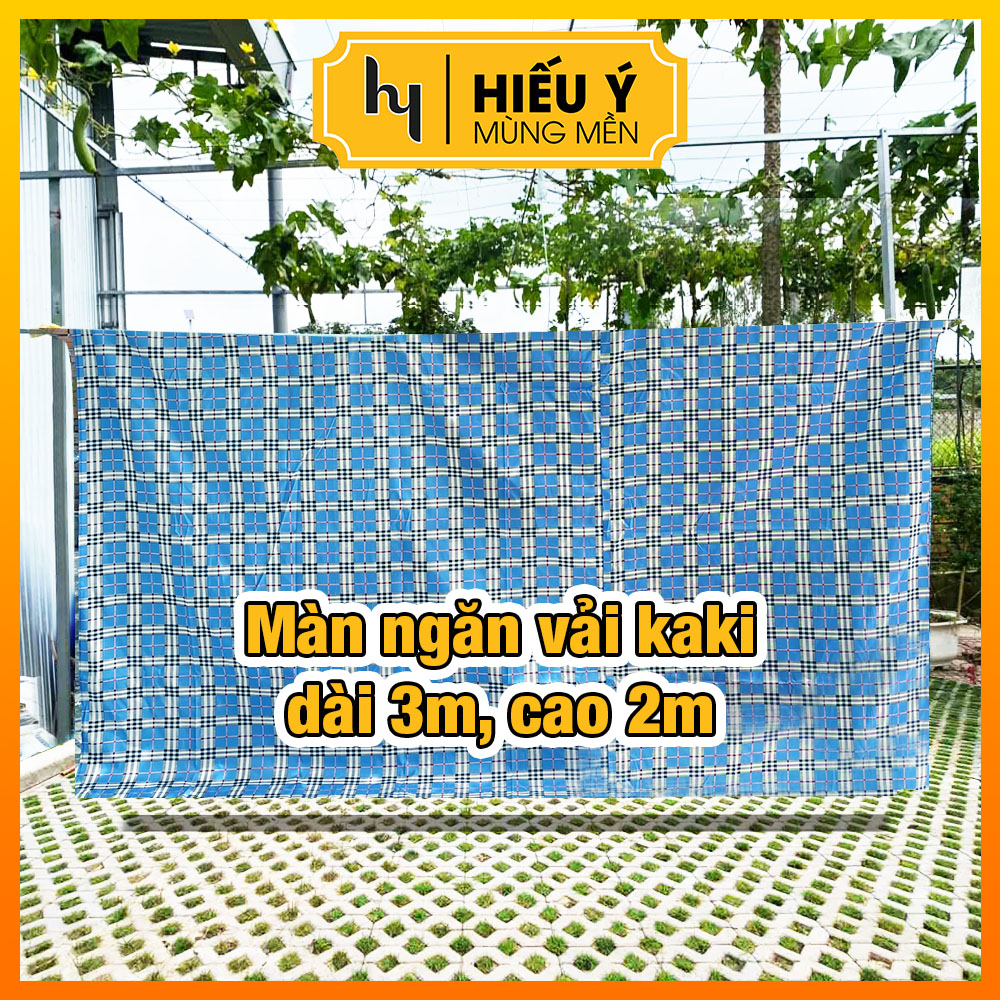 Ri đô dài 3m cao 2m, màn che, rido, rèm che, màn ngăn khoen sắt | Mùng mền Hiếu Ý