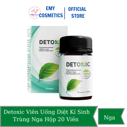 [HCM]Detoxic Viên Uống Diệt Kí Sinh Trùng Nga Hộp 20 Viên
