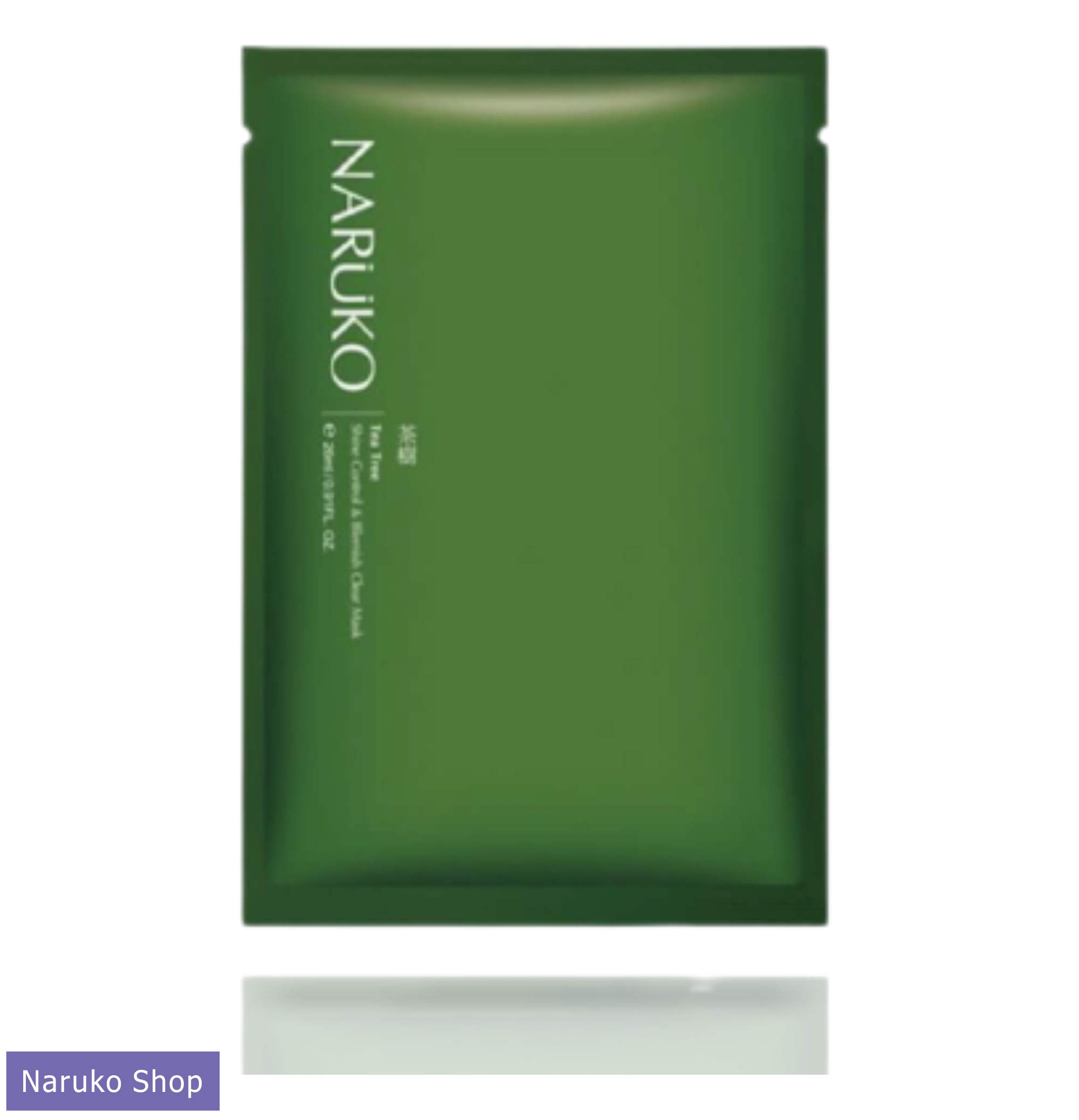 [DA DẦU-DA MỤN] Mặt nạ giấy Naruko tràm trà lẻ miếng dùng trên các làn da dầu, da có lỗ chân lông to, thô, da bị mụn trứng cá, hoặc da dễ nổi mụn 26ml/ miếng Tea Tree Shine Control and Blemish Clear Mask 26ML/PCS