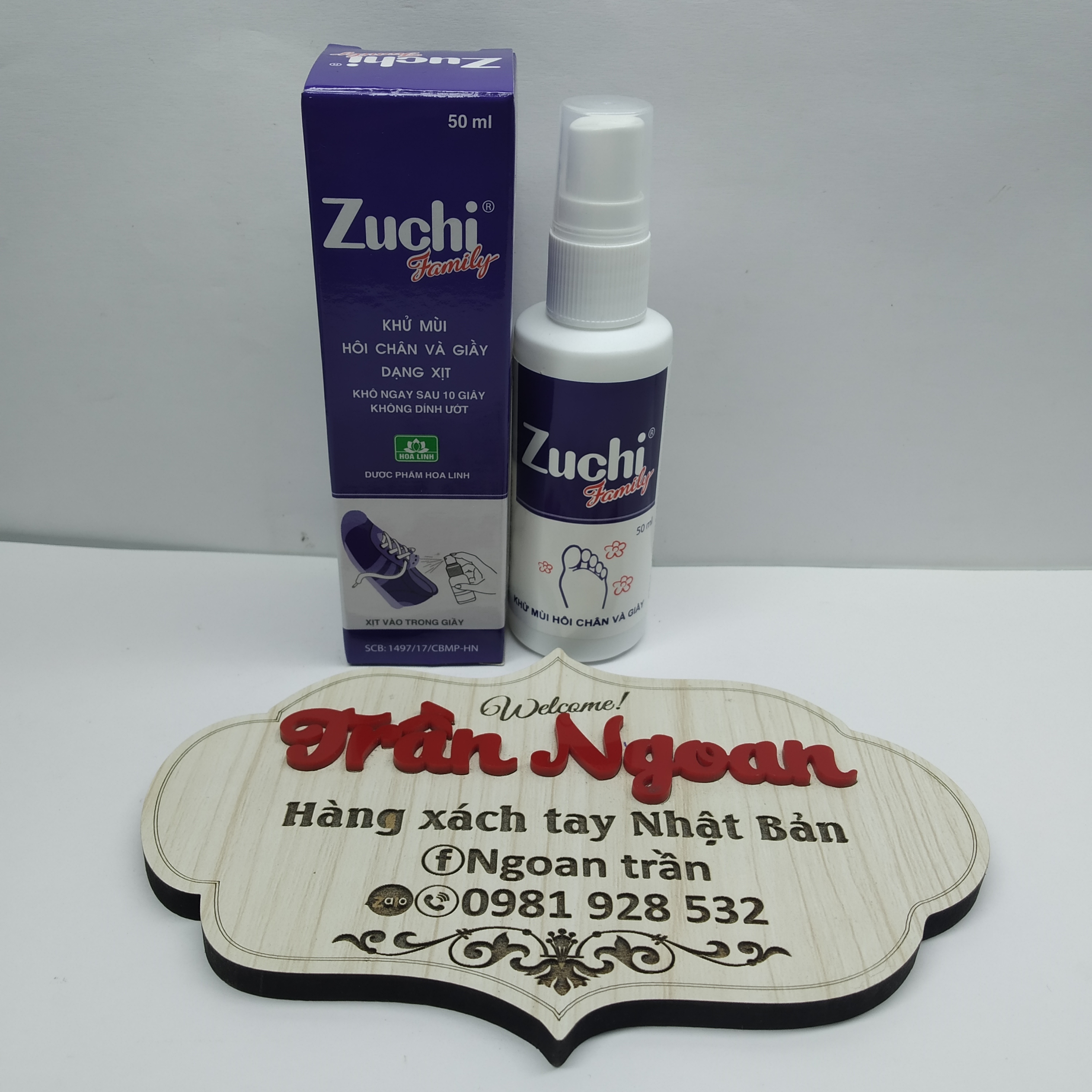 Xịt khử mùi zuchi family - chai 50ml