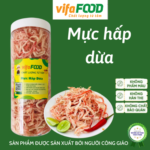 Mực hấp nước cốt dừa, mực hấp , giảm chứng đau nửa đầu , tốt cho tim mạnh