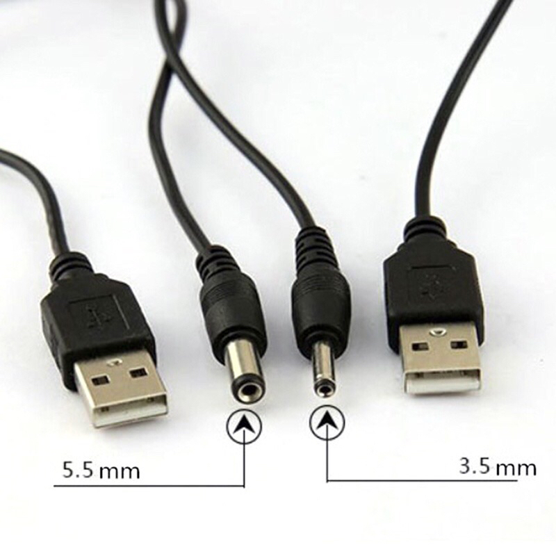 Cáp chuyển usb ra dc 5v dùng cho đầu tv box, camera, router wifi