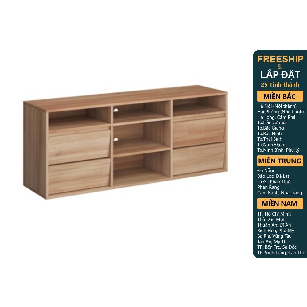 [Freeship Toàn quốc] ELIK, Tủ TV TVD_055, 150x40x60cm, sản xuất bởi Scandi Home