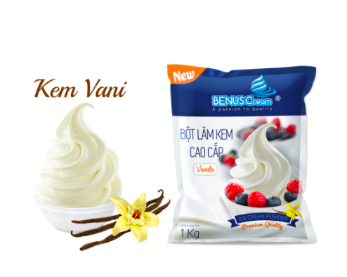 Bột làm kem tươi Cao Cấp - Kem Vanila Premium