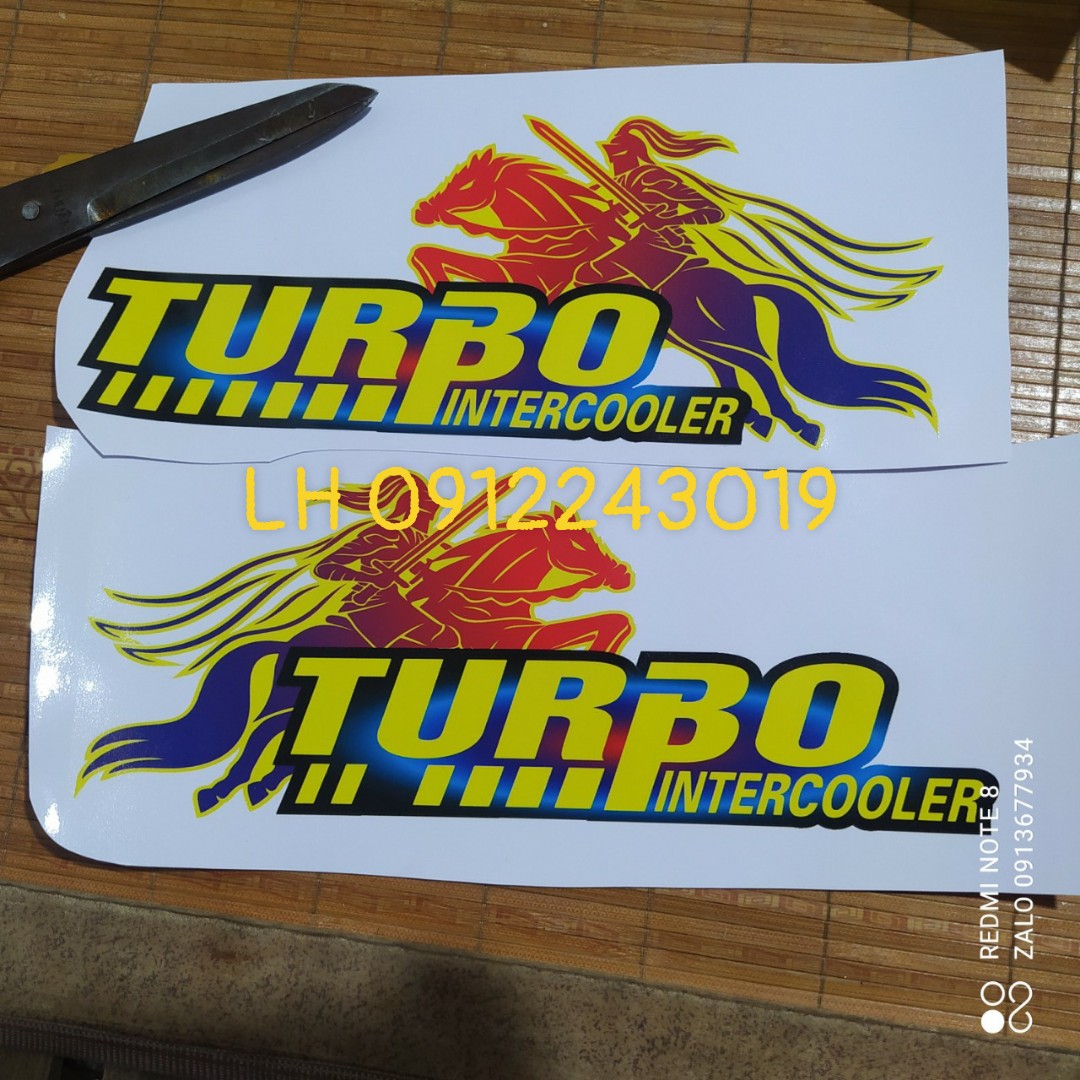 Tem decal chữ tubo dán trang trí xe tải, xe ô tô