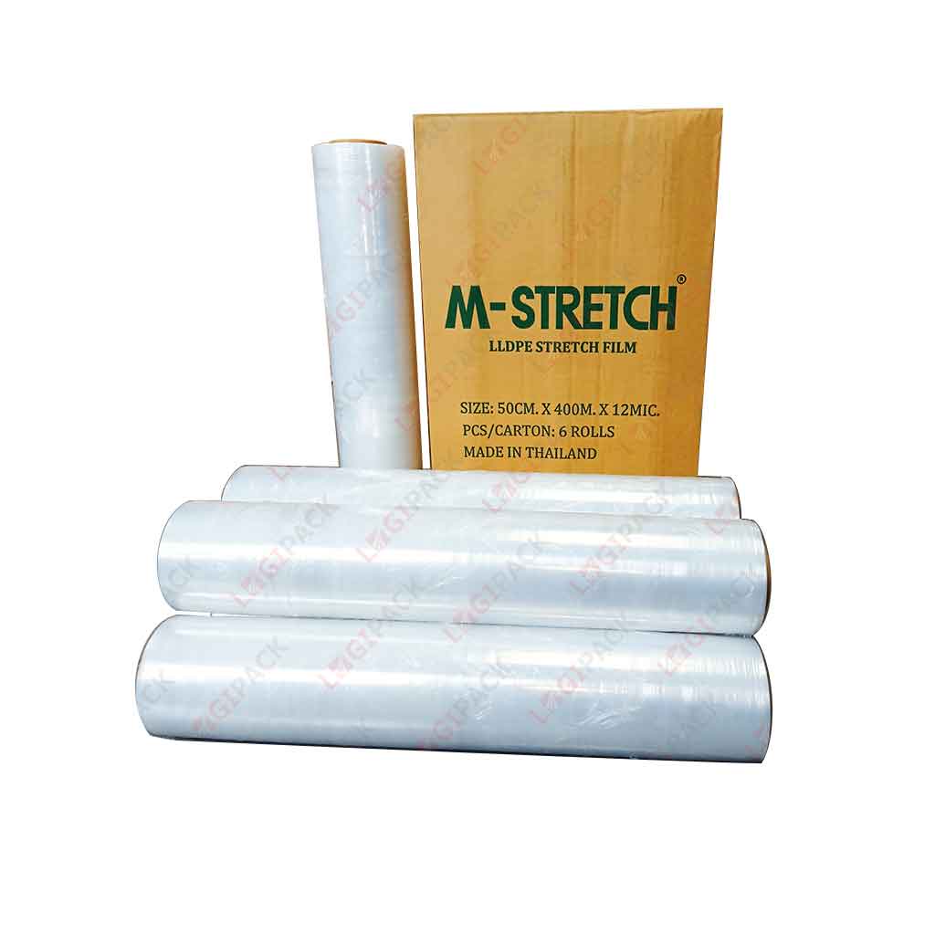Màng PE M-Stretch (50cm x 400m x 12mic)