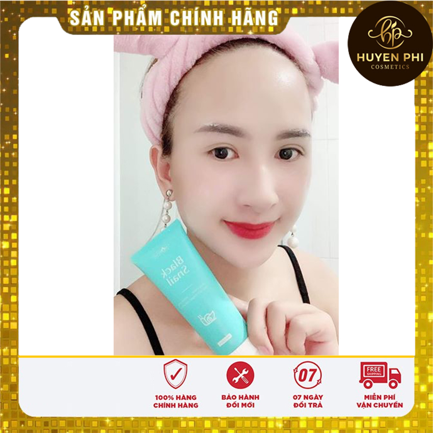 Sữa rửa mặt Black Snail Huyền Phi tinh chất ốc sên đen Hàn Quốc. Công Nghệ HÀN QUỐC [mua 1 được 2] chỉ hôm nay.Với tinh chất ốc sên đen HÀN QUỐC.Kiềm dầu, Giảm nhờn,Kiềm mụn,se khít lỗ chân lông, đánh bay bụi bẩn mụn li ti.