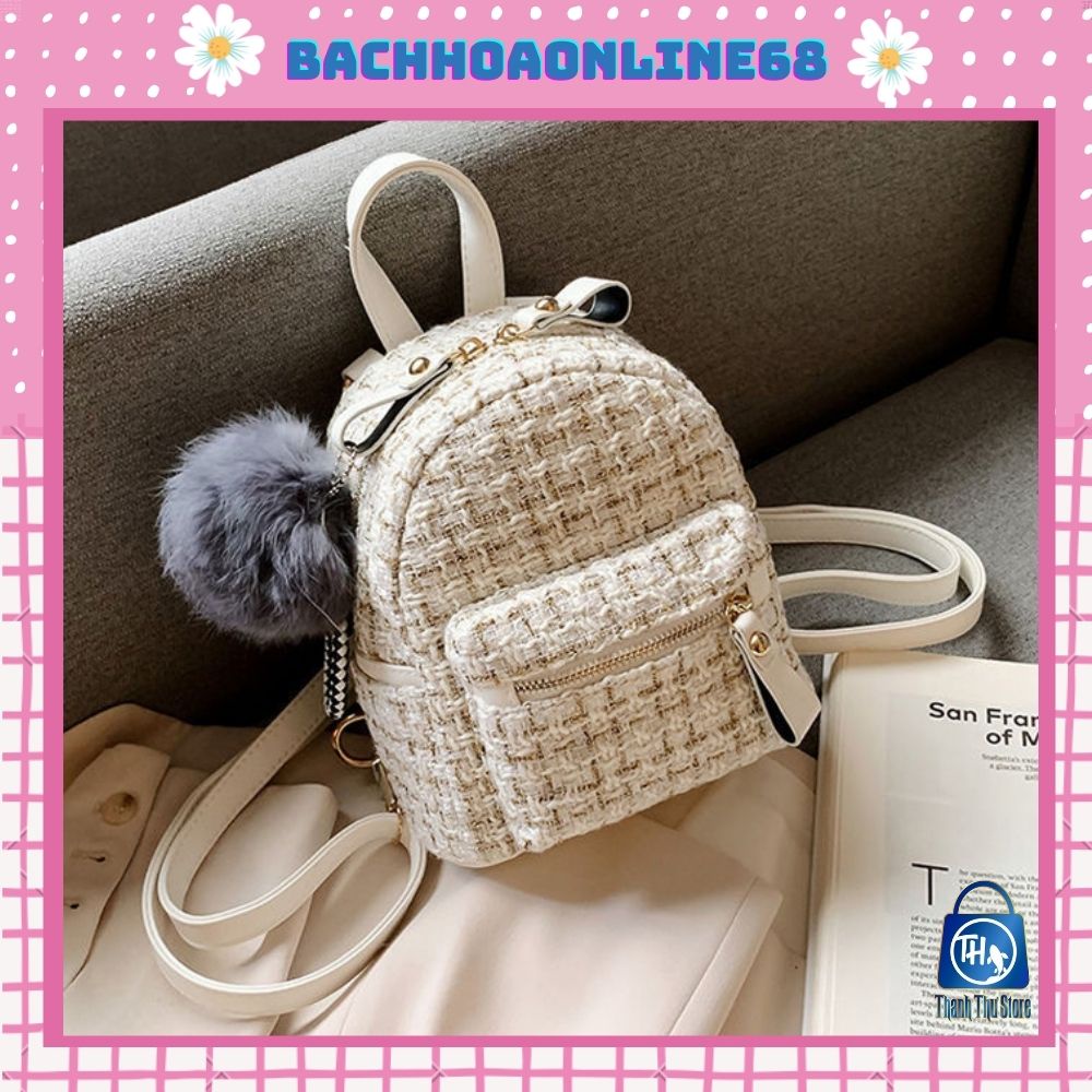Balo mini thời trang chất liệu da dạ bachhoaonline668