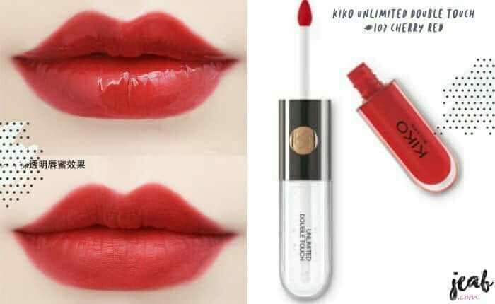 Son Kiko 2 đầu UNLIMITED DOUBLE TOUCH - Một đầu là son kem lì, 1 đầu bóng 💋Son bám màu cả ngày, ăn uống vô tư thoải mái không lo trôi, 💋k dính son vào ly khi uống, hoàn toàn k chứa chì mà vẫn bám màu .💋