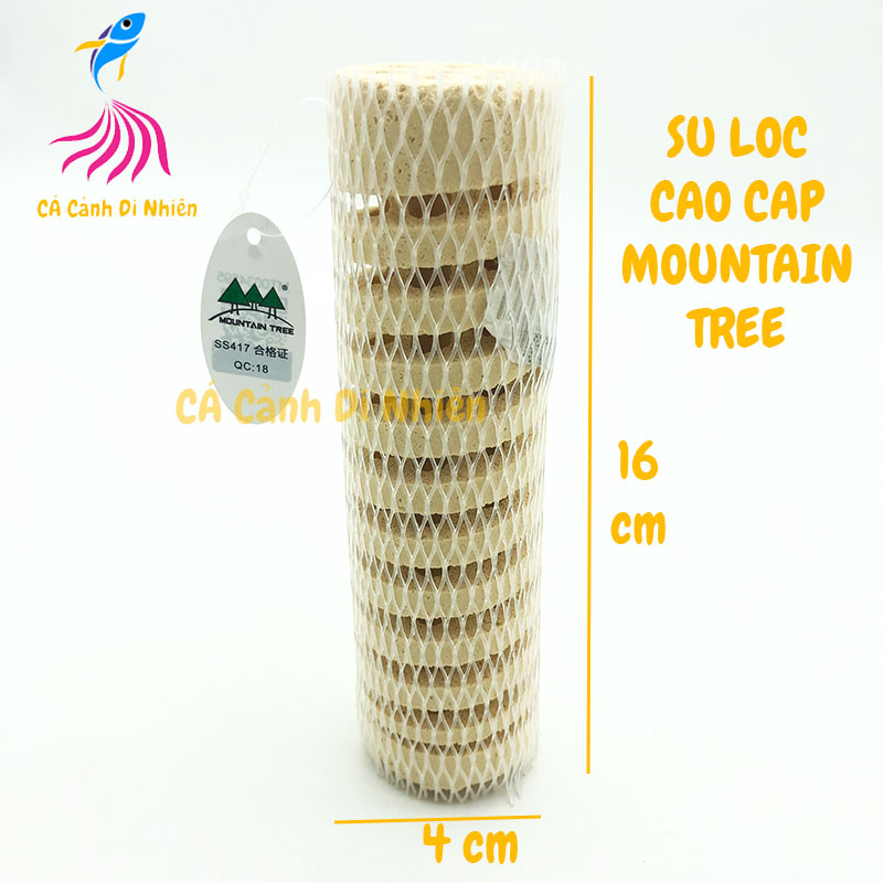 Thanh Sứ lọc củ sen vi sinh cao cấp Mountain Tree hình xoắn ốc cho hồ cá