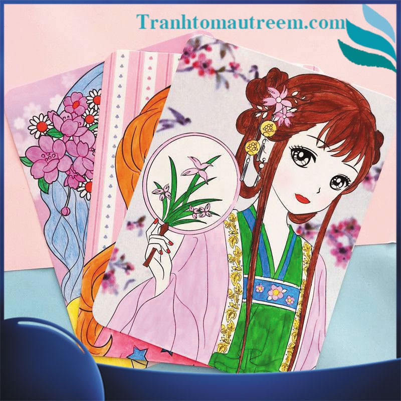 Tranh Tô Màu Trang Điểm Công Chúa