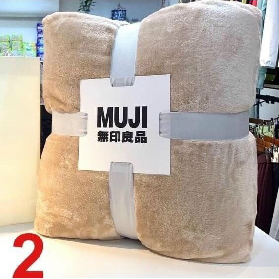 Chăn lông tuyết muji ❤️ freeship ❤️ chăn muji lông tuyết 2 lớp siêu mềm mượt - chăn muji nhập khẩu 2020