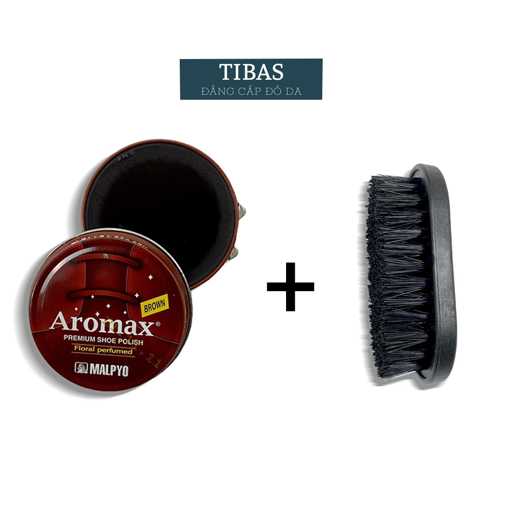 Combo xi aromax loại 1 và bàn chải đánh giày cao cấp